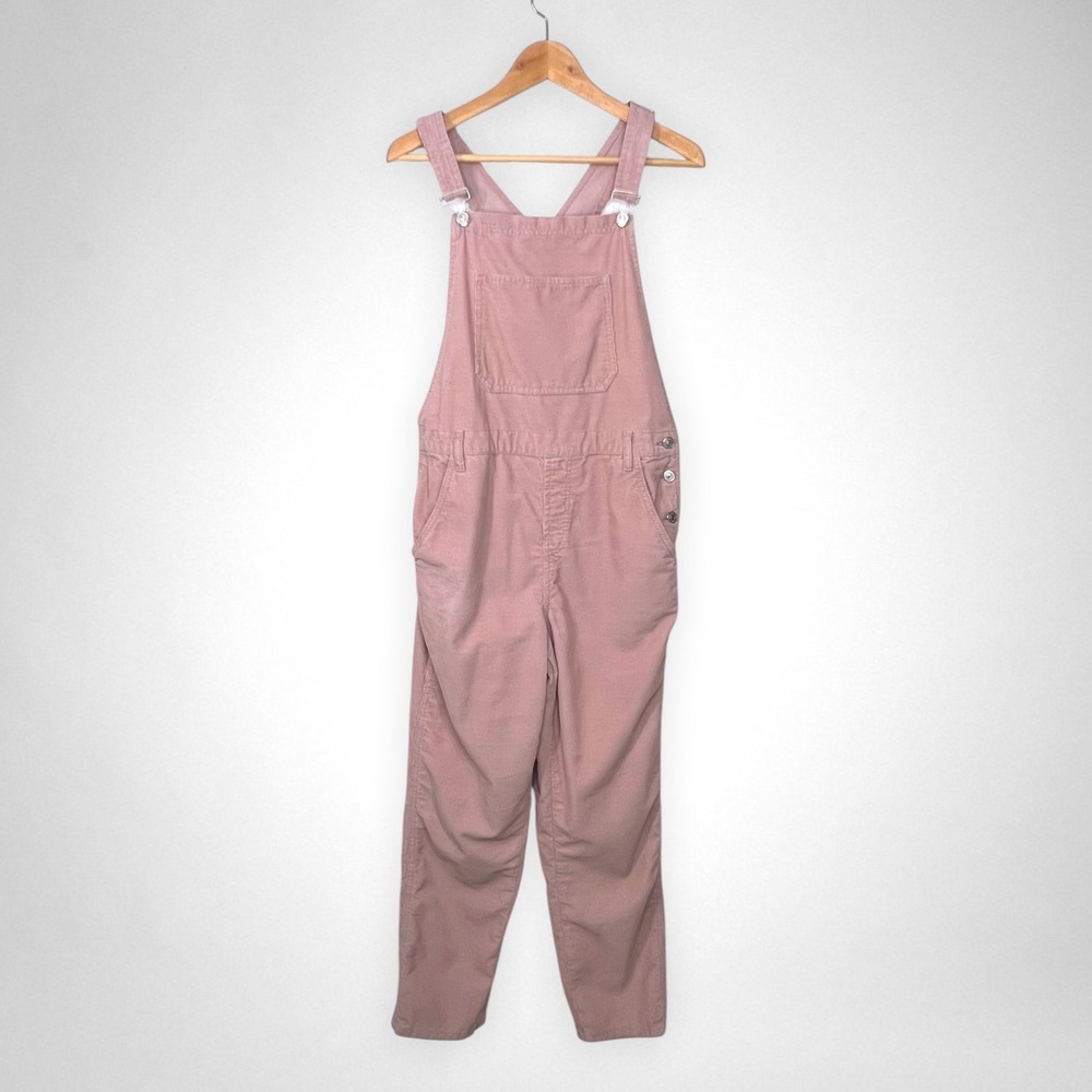 TOPSHOP Moto Pink Corduroy Overalls 8